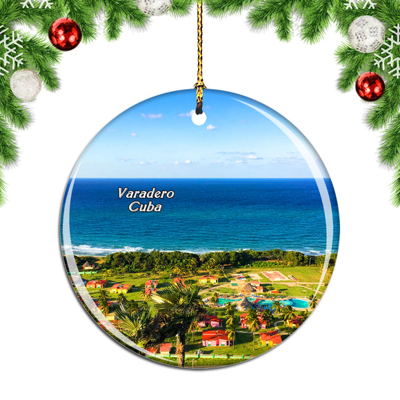 Varadero Beach Cuba Christmas Ornament