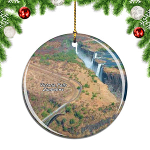 Victoria Falls Bridge Zimbabwe Christmas Ornament