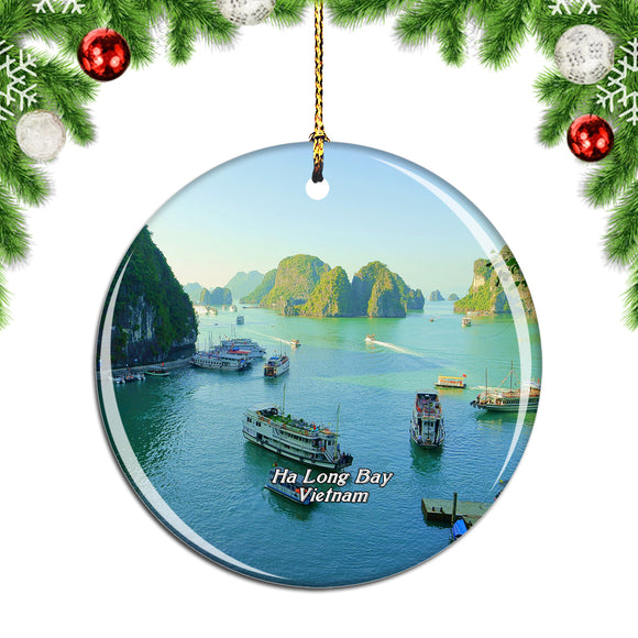 Vietnam Cat Ba Island Ha Long Bay Christmas Ornament