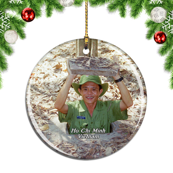 Vietnam Cu Chi Tunnels Ho Chi Minh Christmas Ornament