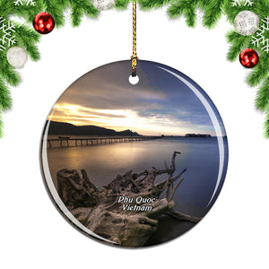 Vietnam Long Beach Phu Quoc Christmas Ornament