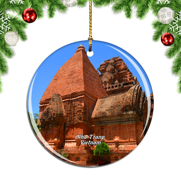 Vietnam Po Nagar Cham Towers Nha Trang Christmas Ornament