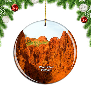 Vietnam Red Sand Dune Mui Ne Phan Thiet Christmas Ornament