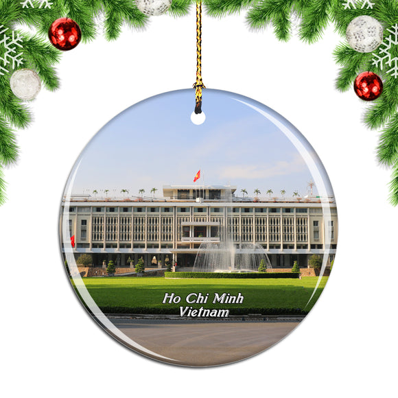 Vietnam Reunification Palace Ho Chi Minh Christmas Ornament