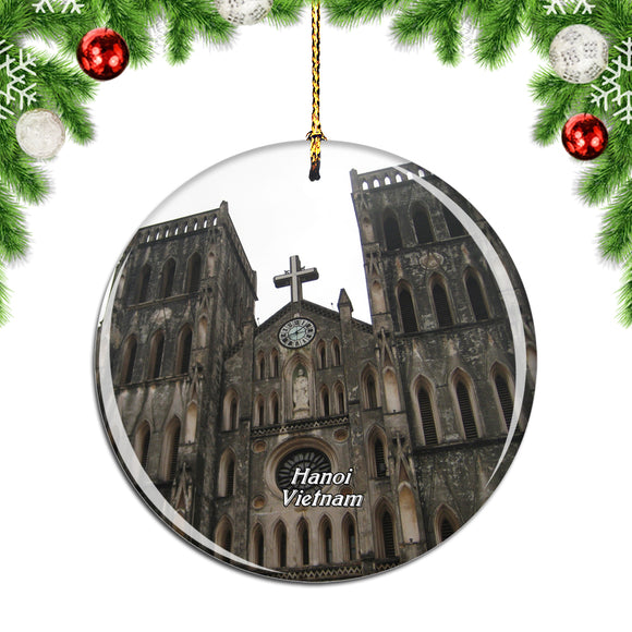 Vietnam Saint Joseph Cathedral Hanoi Christmas Ornament