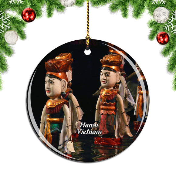 Vietnam Thang Long Water Puppet Theater Hanoi Christmas Ornament