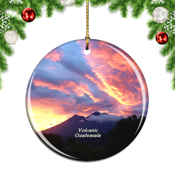 Volcanic Antigua Guatemala Christmas Ornament