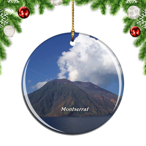 Volcanic Montserrat UK Christmas Ornament