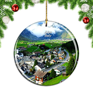 Alps Italy Christmas Ornament