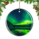 America USA Aurora Fairbanks Christmas Ornament