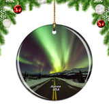 America USA Aurora Christmas Ornament