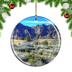 America USA Big Bend National Park Texas Christmas Ornament