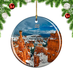 America USA Bryce Canyon Utah Christmas Ornament