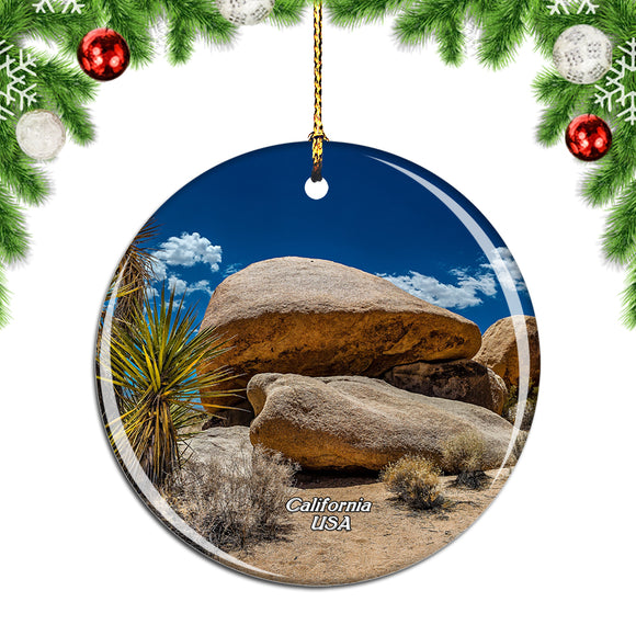 America USA California Yoshua Tree National Park Christmas Ornament