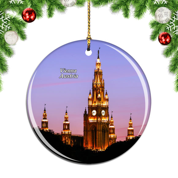 Austria Rathaus Vienna Christmas Ornament