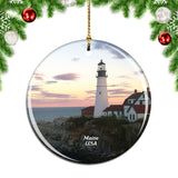 America USA Cape Elizabeth Maine Christmas Ornament