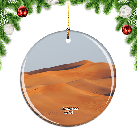 America USA Desert Alamosa Christmas Ornament