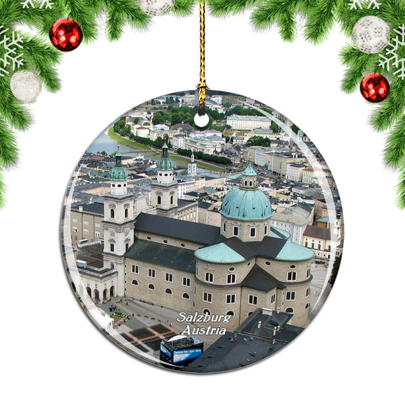 Austria Salzburg Cathedral Christmas Ornament