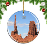 America USA Rocky Towers Monument Valley Utah Christmas Ornament