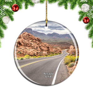 America USA Valley Of Fire State Park Nevada Christmas Ornament