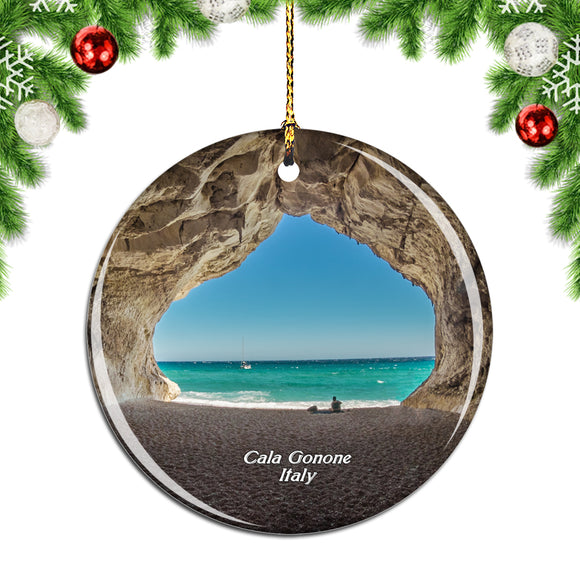 Cala Gonone Sardinia Italy Christmas Ornament