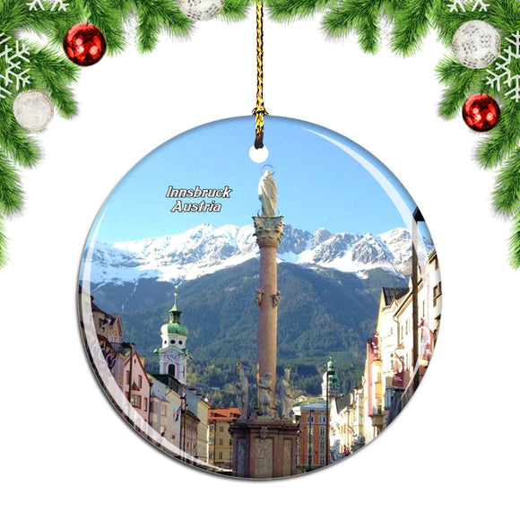 Austria The Medieval Maria Theresiastrasse Innsbruck Christmas Ornament