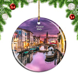 Canal Venice Italy Christmas Ornament