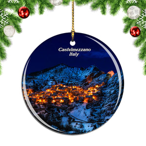 Castelmezzano Italy Christmas Ornament