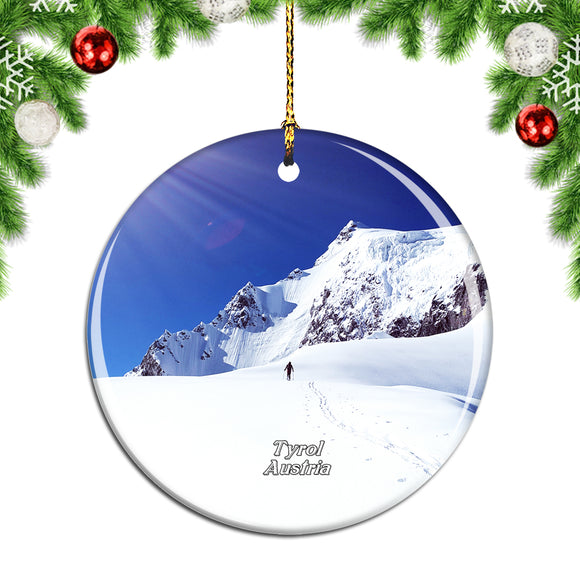 Austria St. Anton Ski Resort Tyrol Christmas Ornament