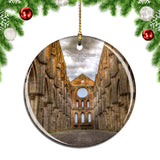 Church San Galgano Italy Christmas Ornament