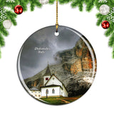 Dolomites Alta Badia Italy Christmas Ornament