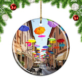 Ferrara Umbrella Christmas Ornament