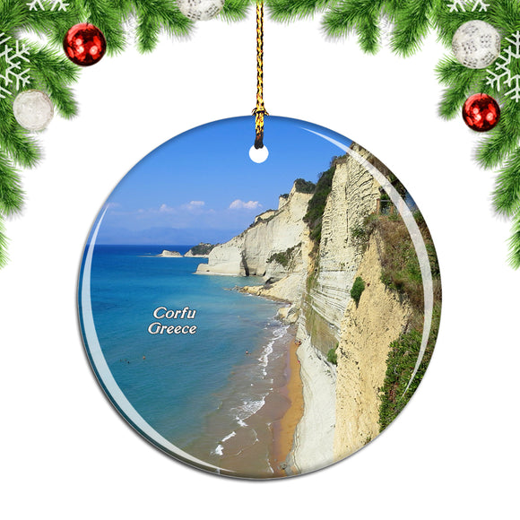 Greece 7 heaven Corfu Christmas Ornament