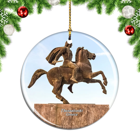 Greece Alexander The Great Thessaloniki Christmas Ornament