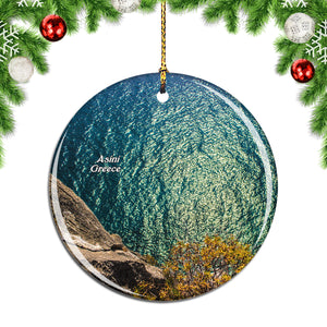 Greece Asini Cliff Christmas Ornament