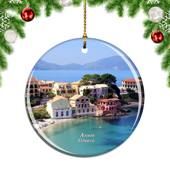 Greece Assos Christmas Ornament