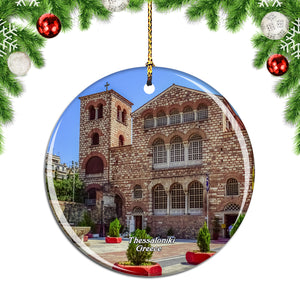 Greece Church of Agios Dimitrios Thessaloniki Christmas Ornament