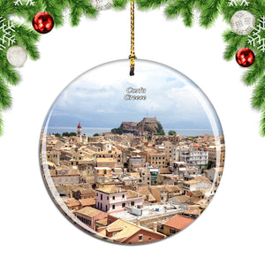 Greece Corfu Christmas Ornament