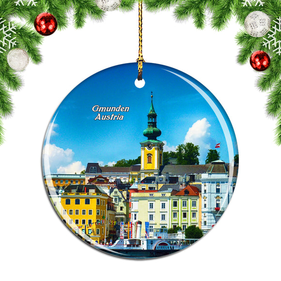 Austria Traunsee Gmunden Christmas Ornament