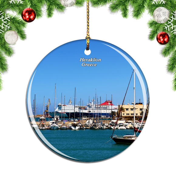 Greece Heraklion Crete Christmas Ornament