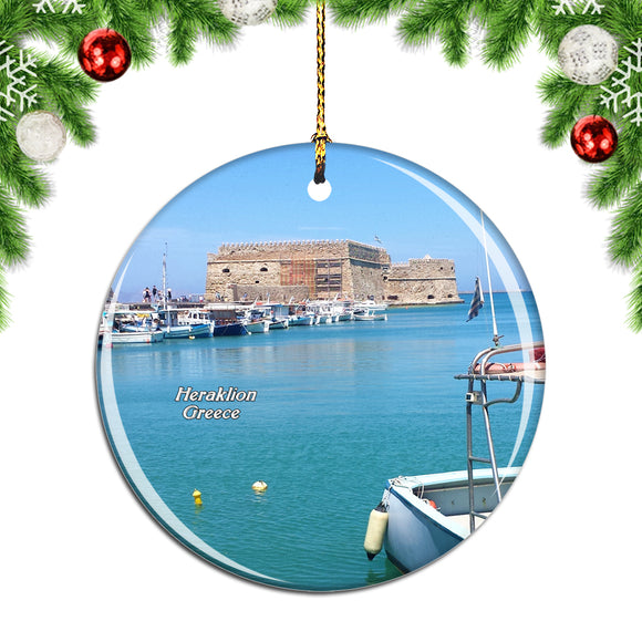 Greece Heraklion Crete Christmas Ornament