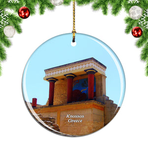 Greece Palace Of Knossos Christmas Ornament