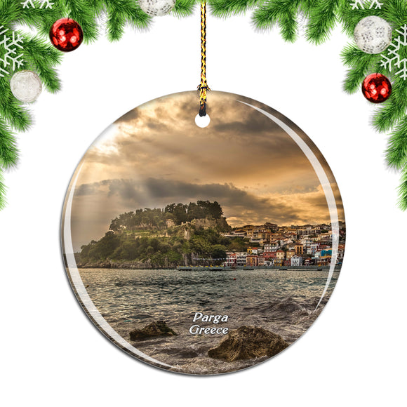 Greece Parga Christmas Ornament