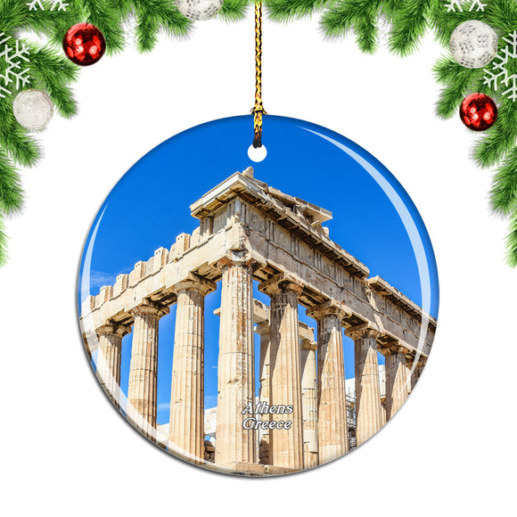 Greece Parthenon Athens Christmas Ornament