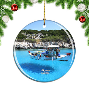 Greece Skyros Christmas Ornament