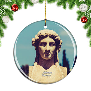 Greece Statue Athens Christmas Ornament