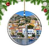 Greece Symi Rhodes Christmas Ornament