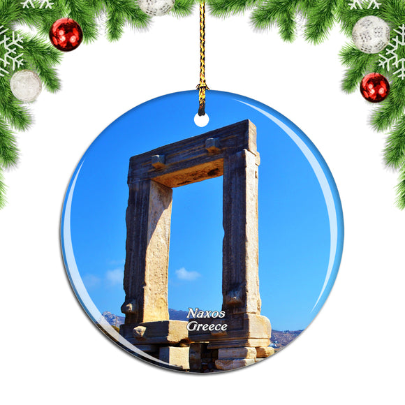 Greece Temple of Apollo Naxos 1 Christmas Ornament