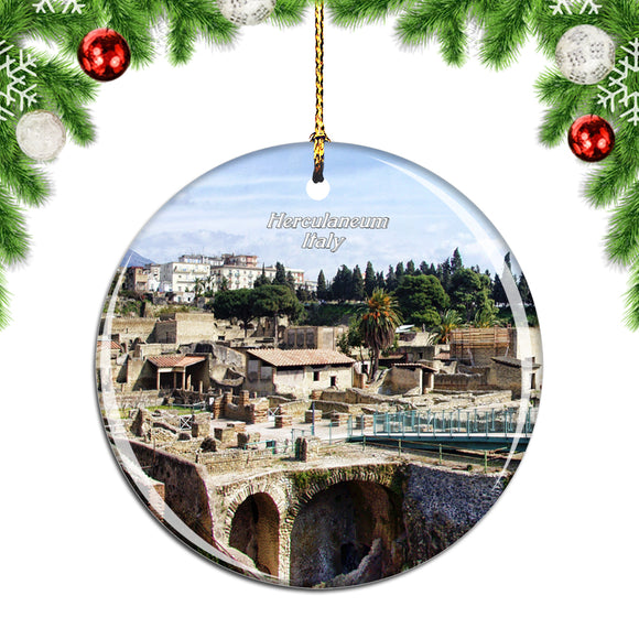 Herculaneum Italy Christmas Ornament