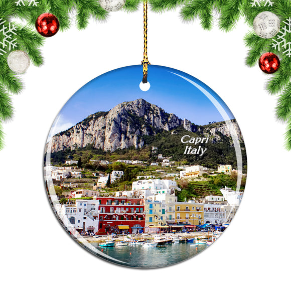 Italy Capri Christmas Ornament